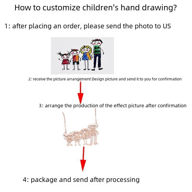 Custom Photo Silhouette Necklace