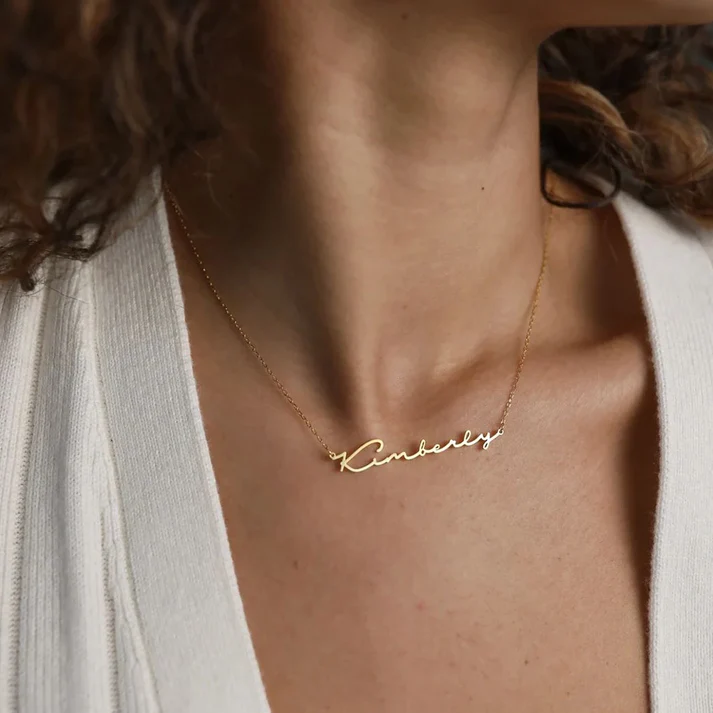 Signature Charm Name Necklace
