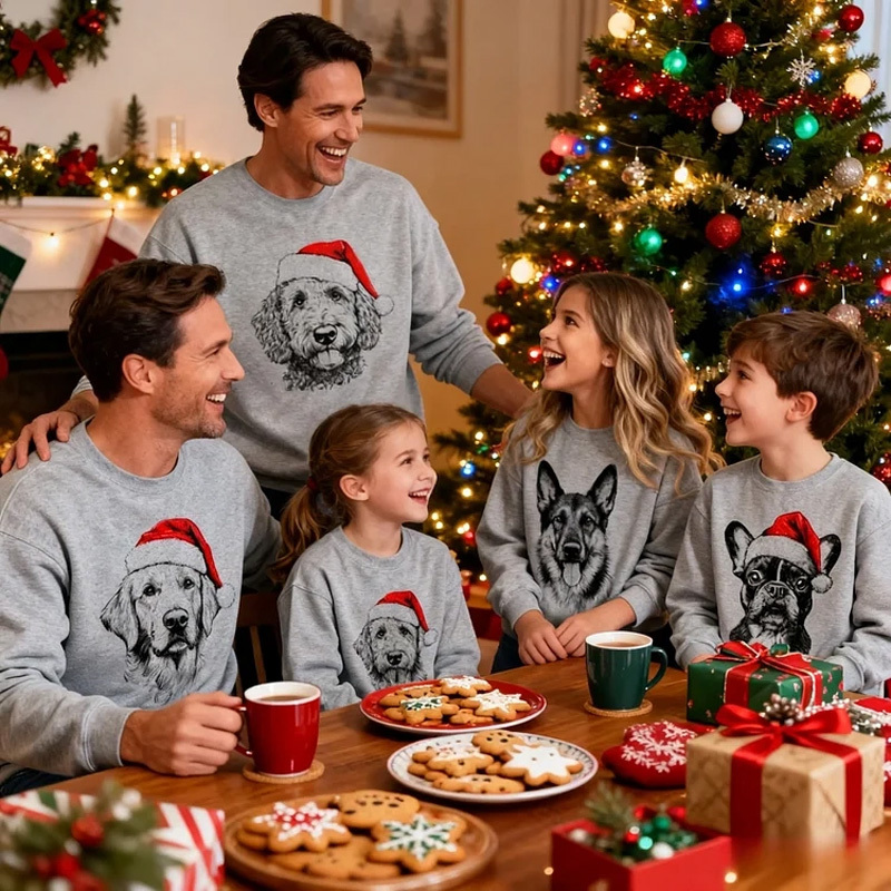 Custom Photo Christmas Sweatshirt