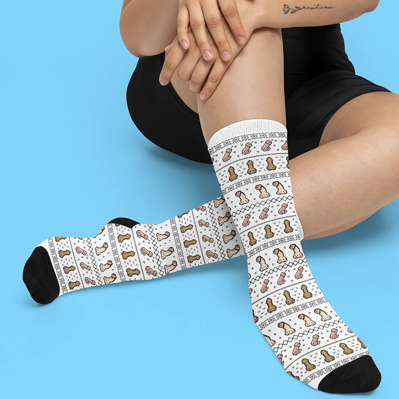 Valentine's Day socks