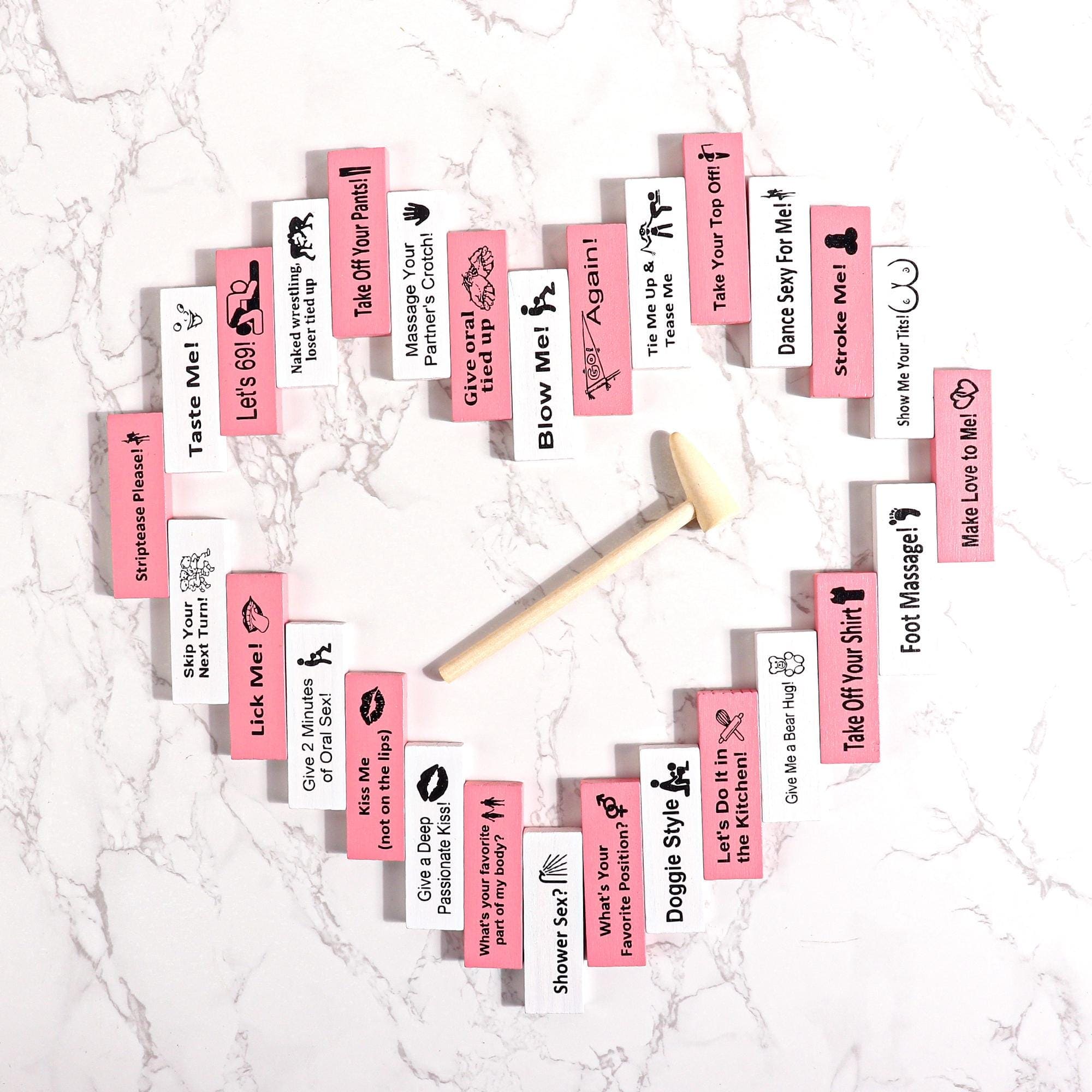 Personalized Block Tower Game for Couples 