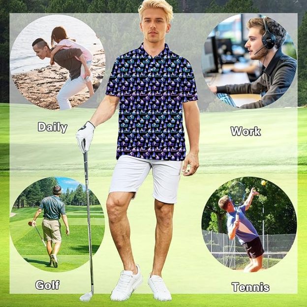 Men's Fun Golf Polo Shirt