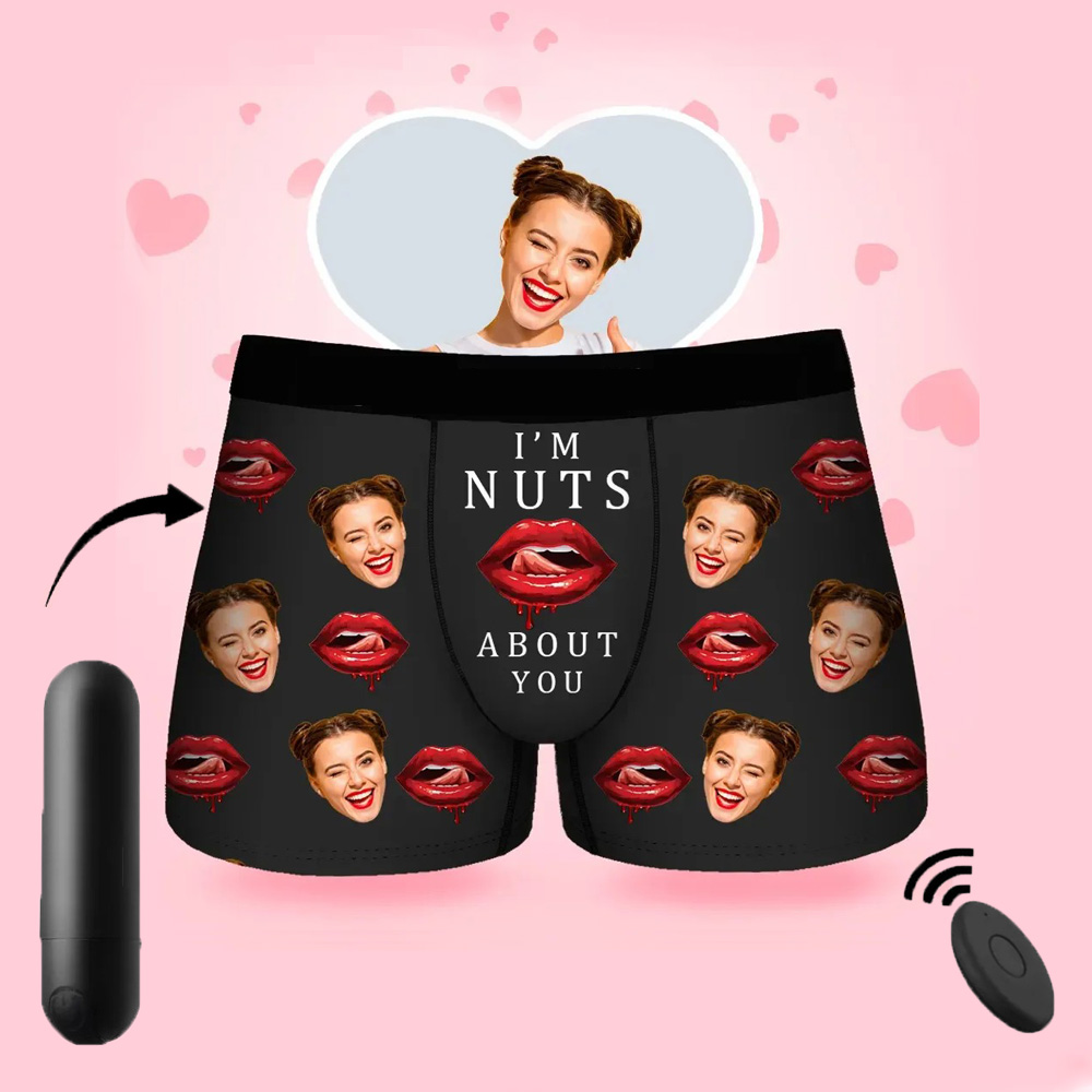 Valentine's Day Gift Customized Face Men's Boxer Briefs
