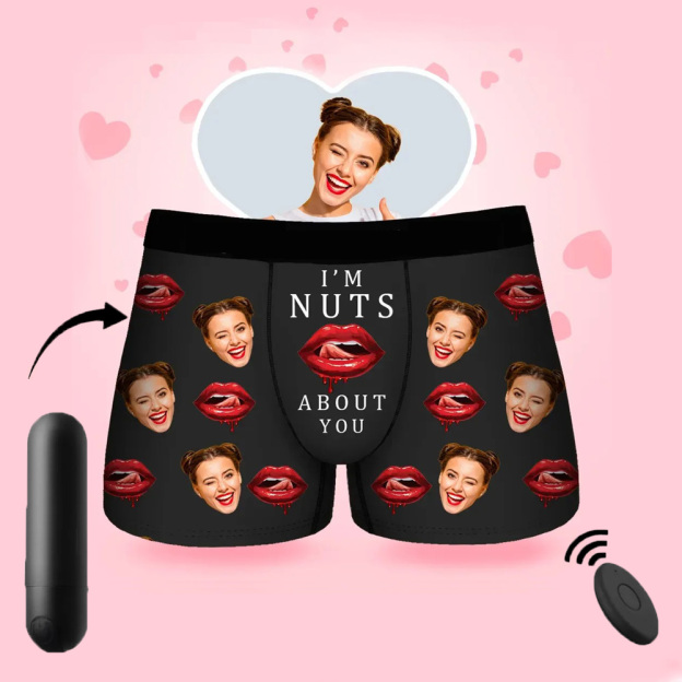 Valentine's Day Gift Customized Face Men's Boxer Briefs