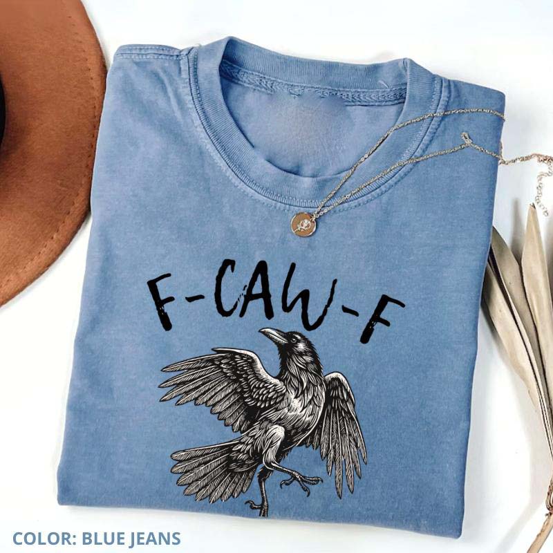 Raven Fun T-Shirt Print Short Sleeve Shirt