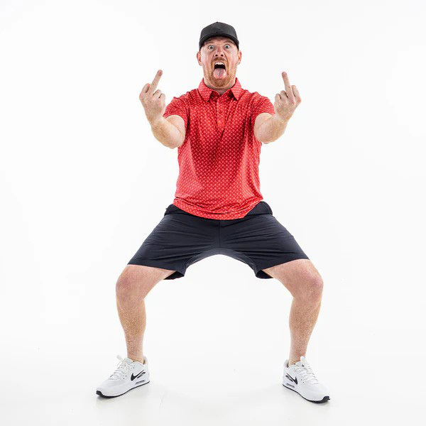 Men's short sleeve lapel golf polo shirt