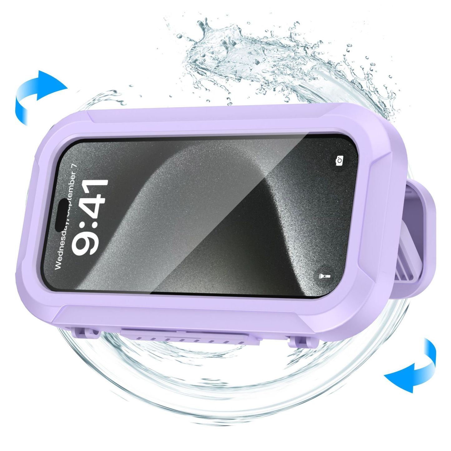 480° Rotating Waterproof Shower Phone Holder with Full Touchscreen Functionality