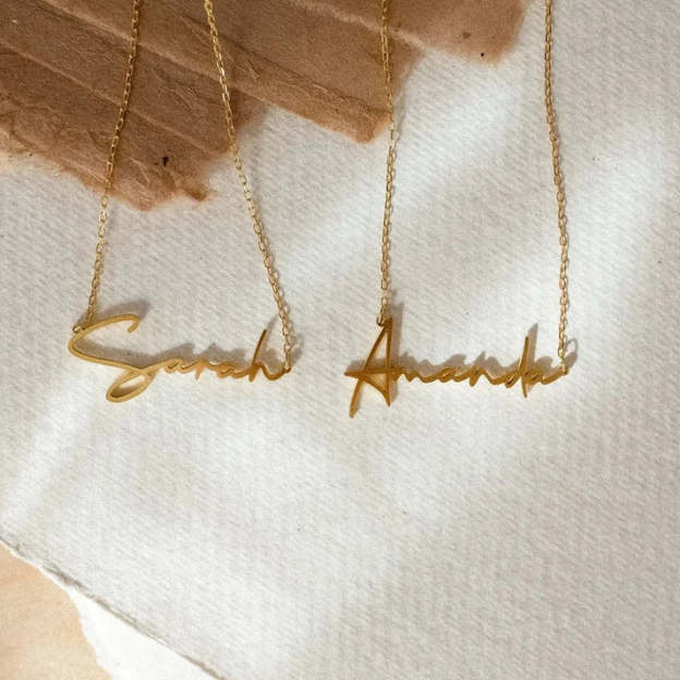 Signature Charm Name Necklace
