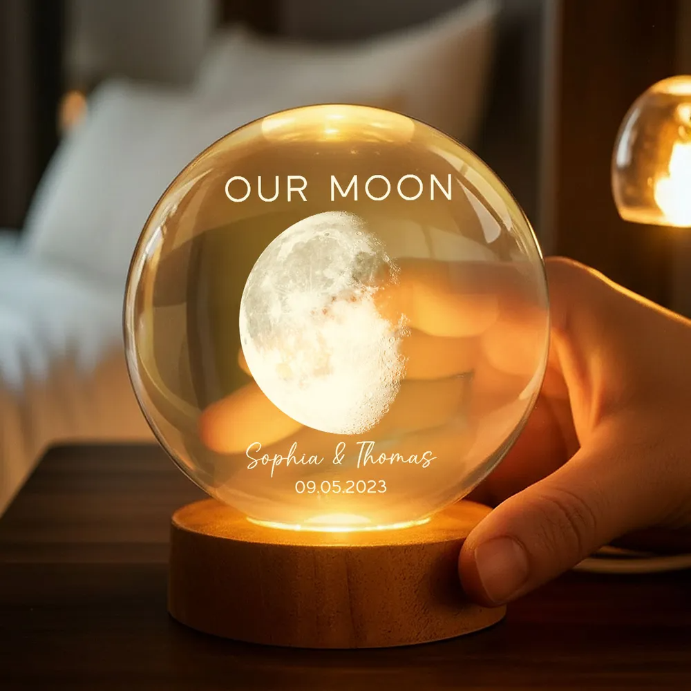 Personalized Crystal Ball LED Night Light
