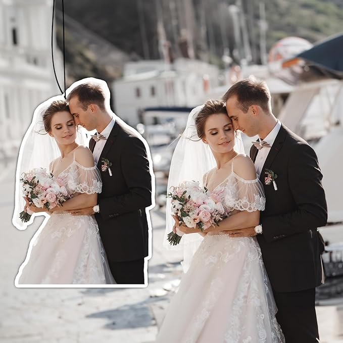 Custom photo air freshener, car ornament hanging