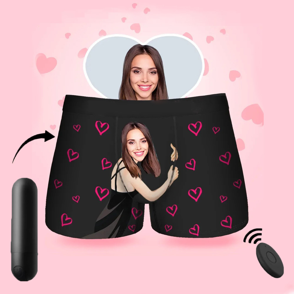 Valentine's Day Gift Customized Face Men's Boxer Briefs