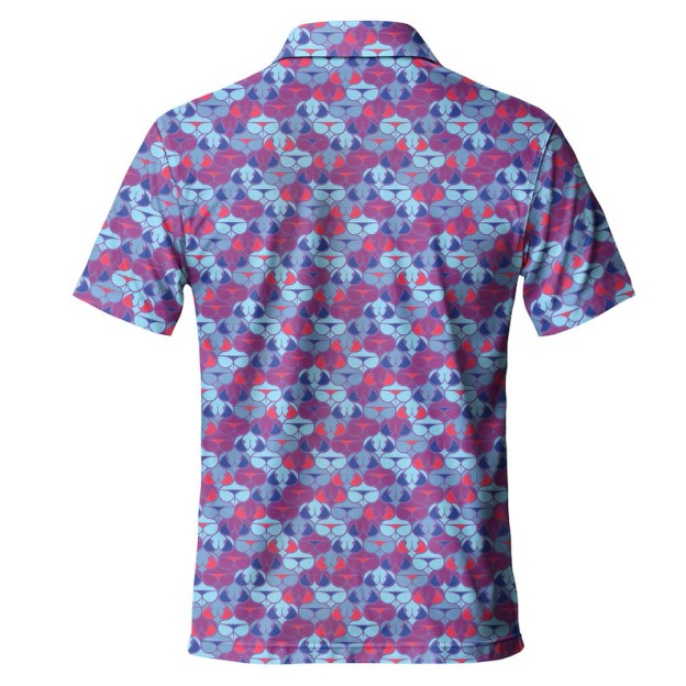 Fun Print Short Sleeve Golf Shirt