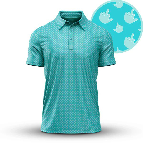 Men's short sleeve lapel golf polo shirt