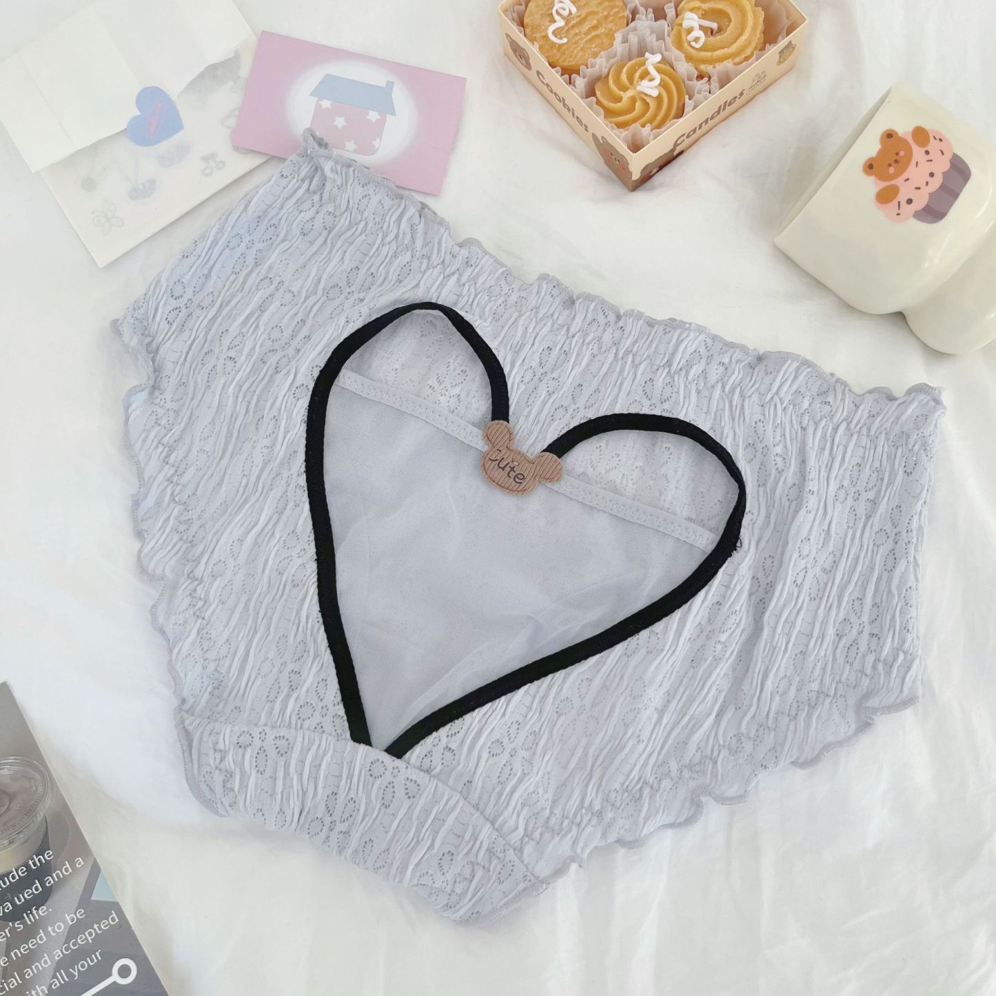 Girls' pure lace panties