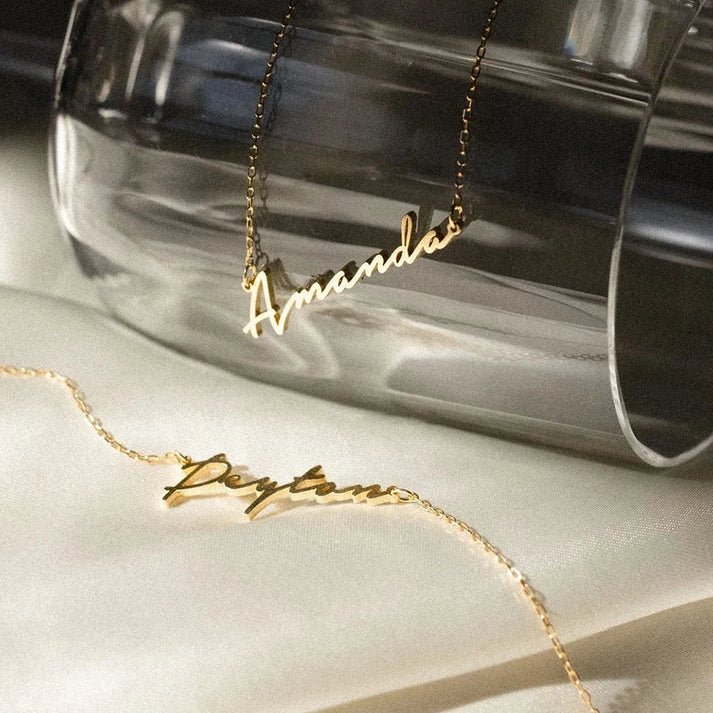 Signature Charm Name Necklace