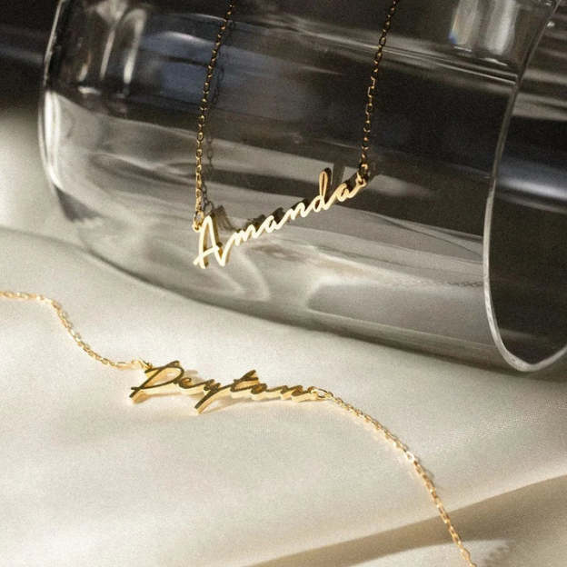 Signature Charm Name Necklace