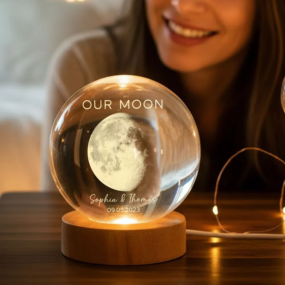 Personalized Crystal Ball LED Night Light
