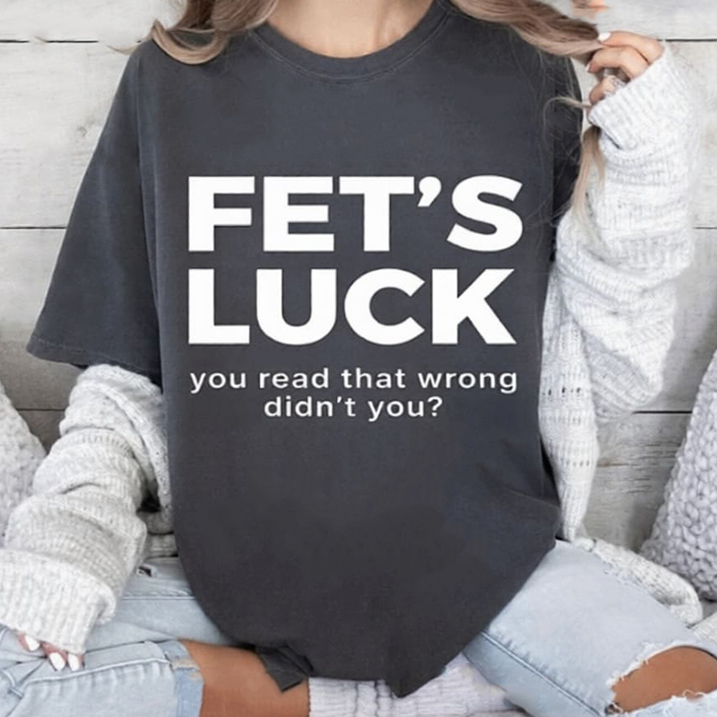 Fet’s Luck Funny Optical Illusion Unisex T-shirt