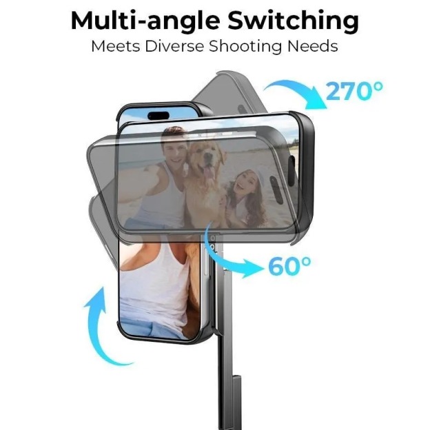 3-in-1 Foldable Phone Case with Selfie Stick