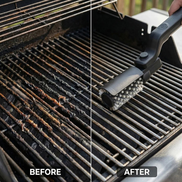 Electric BBQ Grill Cleaner