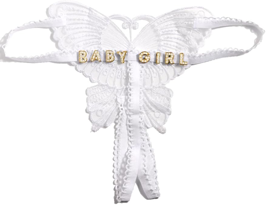 Customized Text Waist Chain Monogrammed Thong