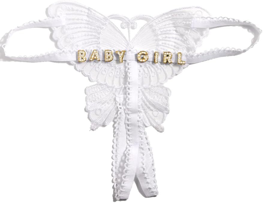 Customized Text Waist Chain Monogrammed Thong