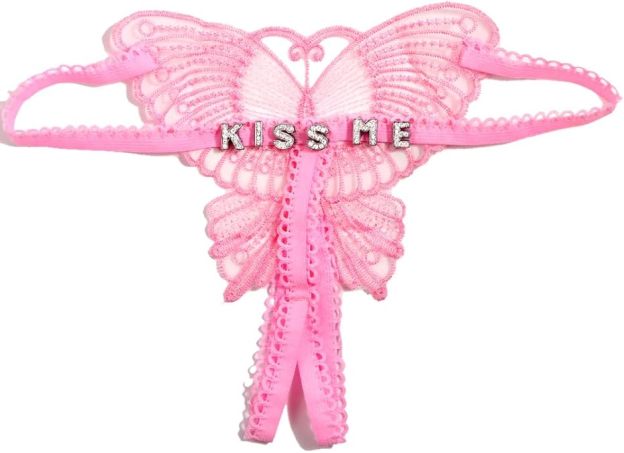 Customized Text Waist Chain Monogrammed Thong