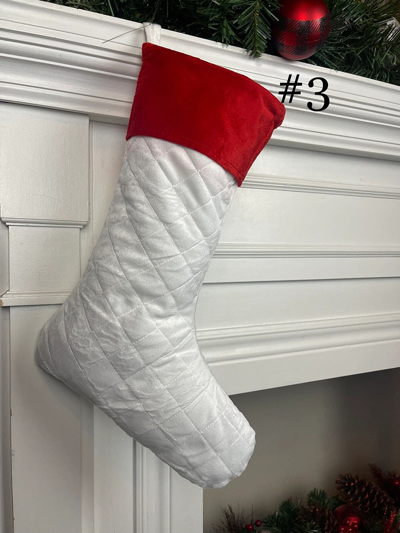 Personalized Plaid Christmas Stockings