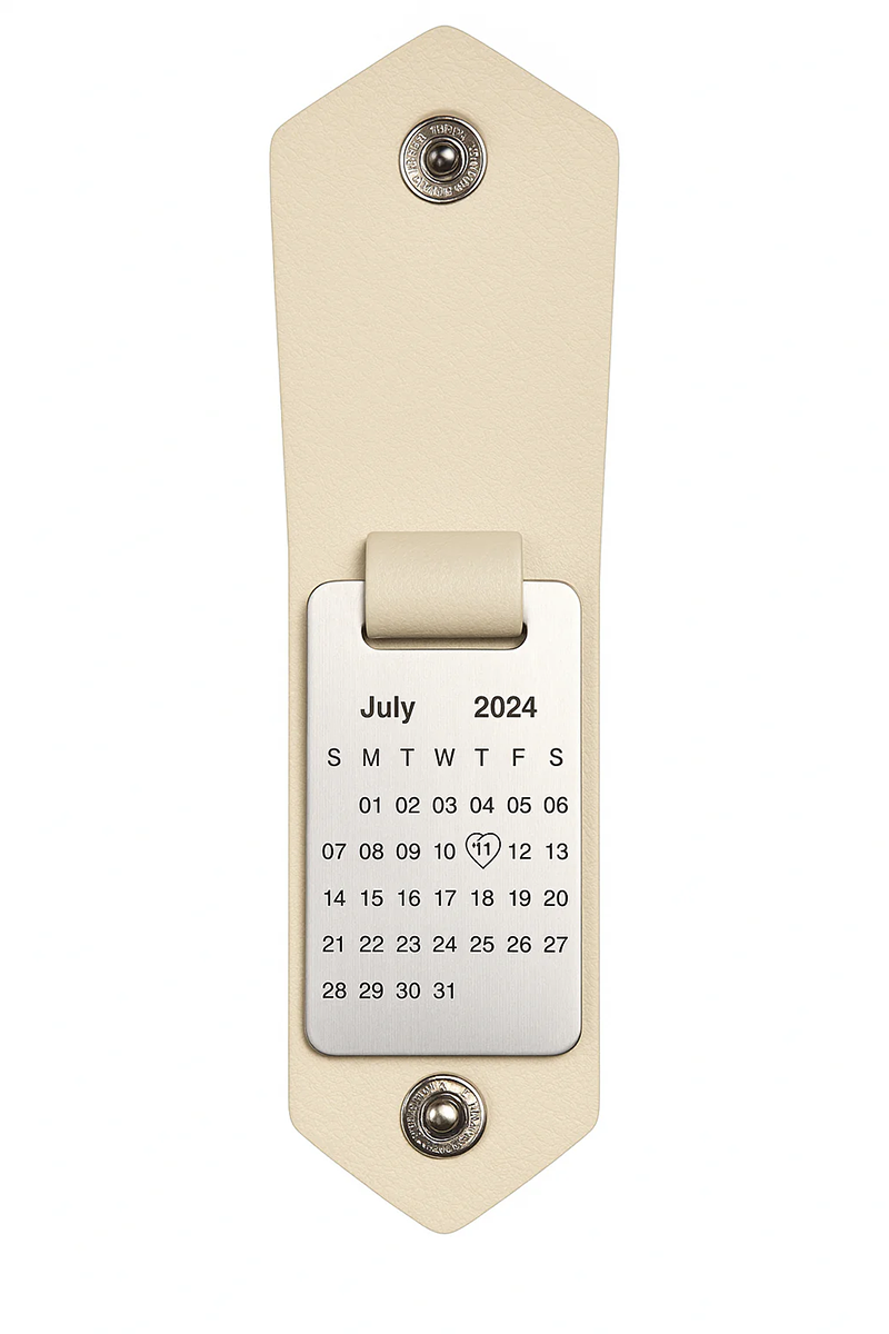 Personalized Leather Keychain