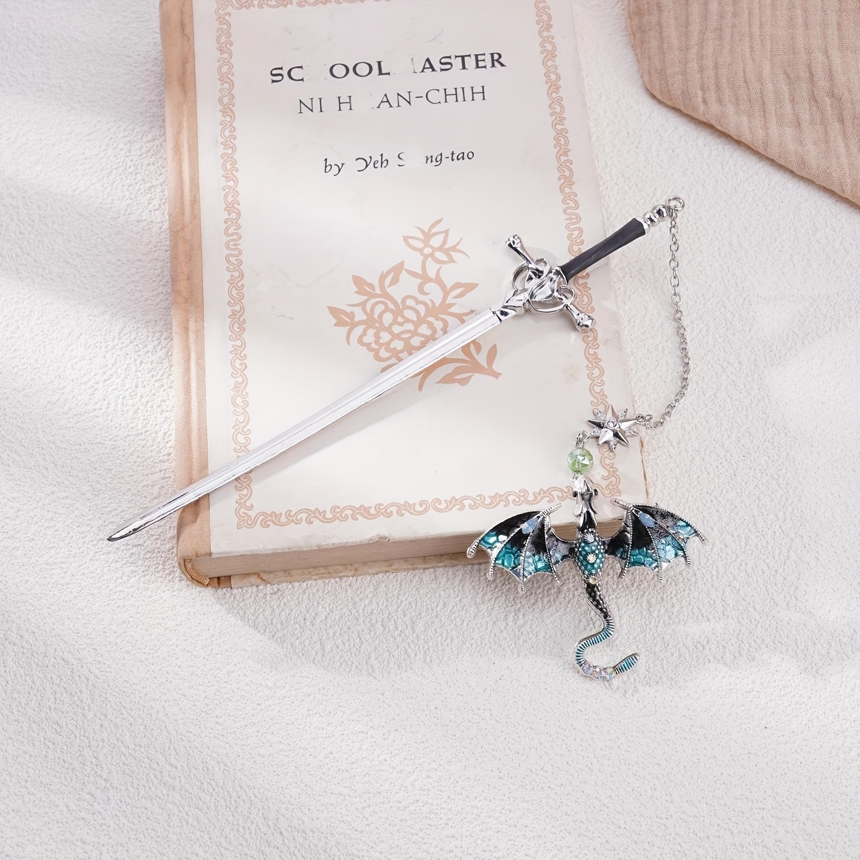 Personalized Name Fantasy Dragon Sword Bookmark