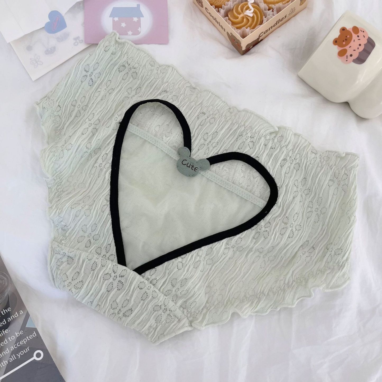 Girls' pure lace panties