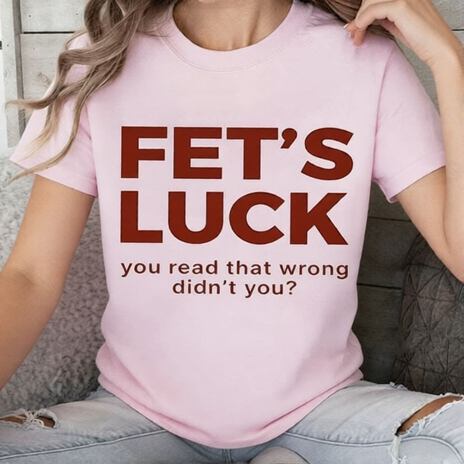 Fet’s Luck Funny Optical Illusion Unisex T-shirt