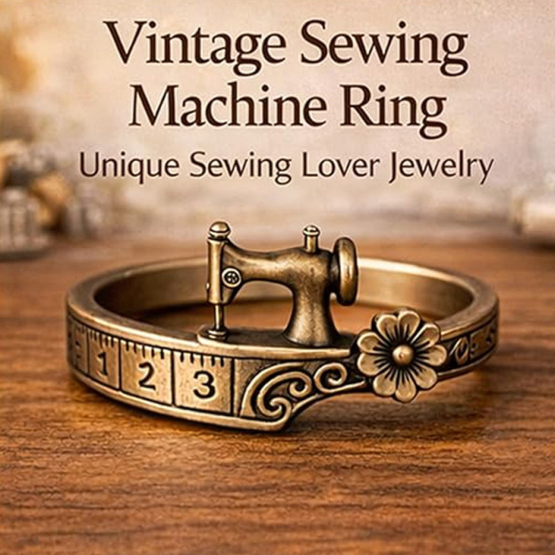 Retro sewing machine bracelet set