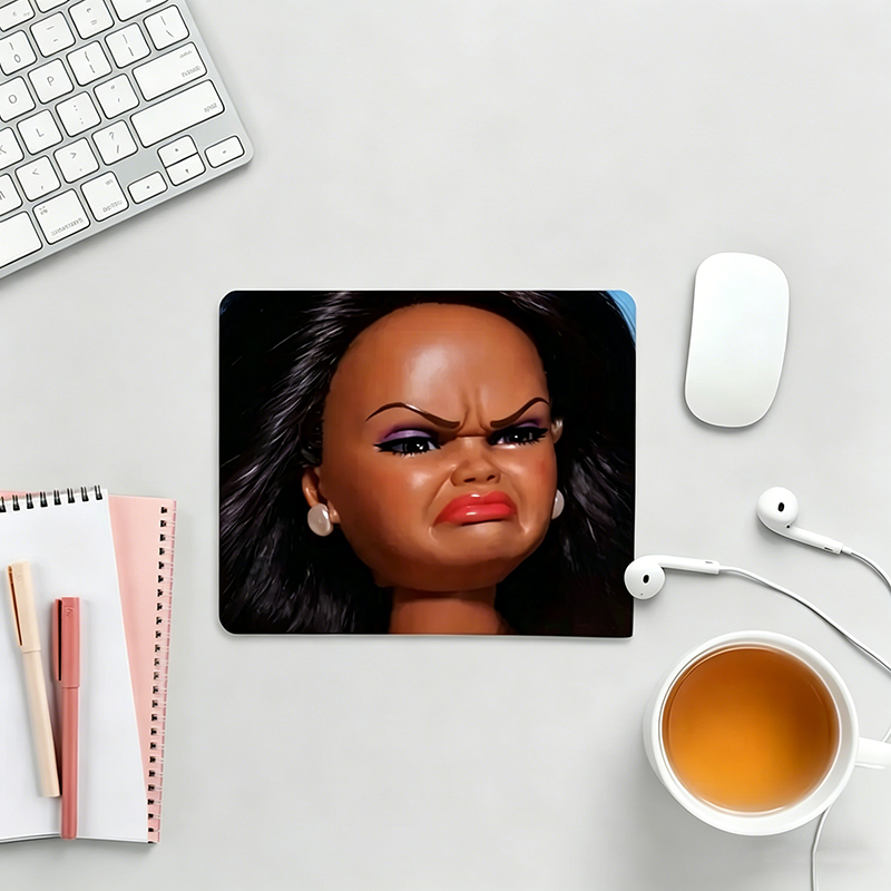 Humorous Expression Design Square Mouse Pad