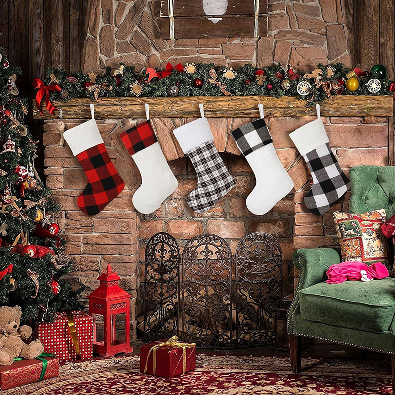 Personalized Plaid Christmas Stockings