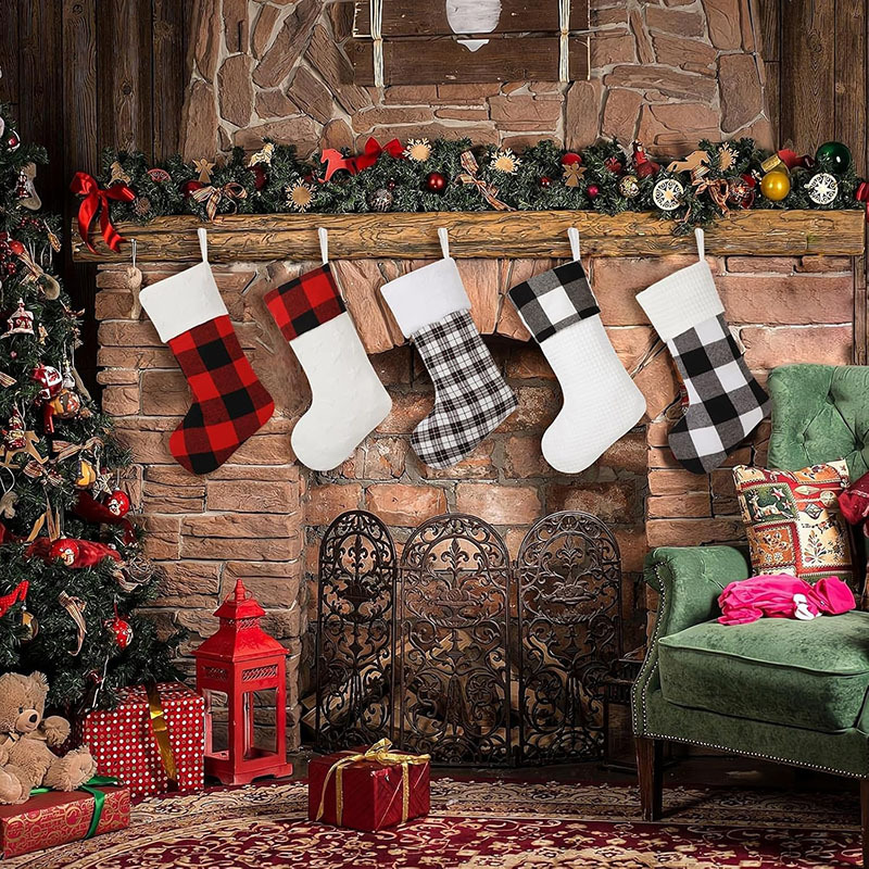 Personalized Plaid Christmas Stockings