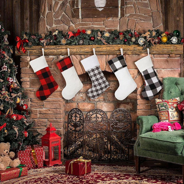Personalized Plaid Christmas Stockings