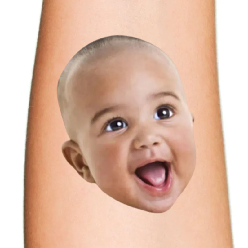 Custom Photo Face Temporary Tattoo