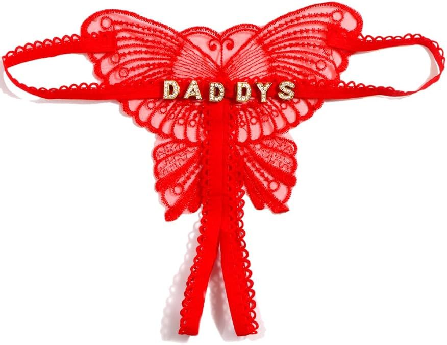 Customized Text Waist Chain Monogrammed Thong