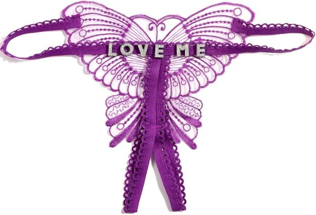 Customized Text Waist Chain Monogrammed Thong