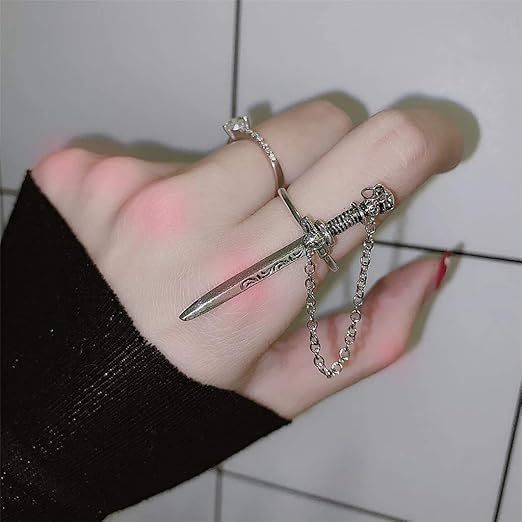Stainless Steel Gothic Sword Ring