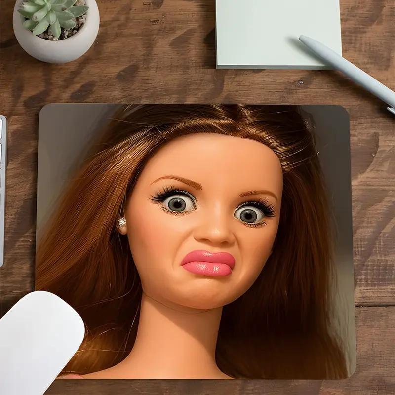 Humorous Expression Design Square Mouse Pad