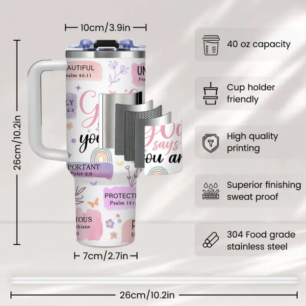 Travel Tumbler—Ideal for use in vehicles, outdoor activities, and daily hydration