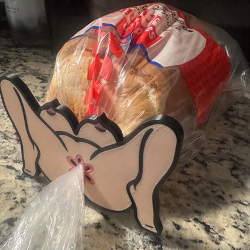 Interesting 3D printed bread clips