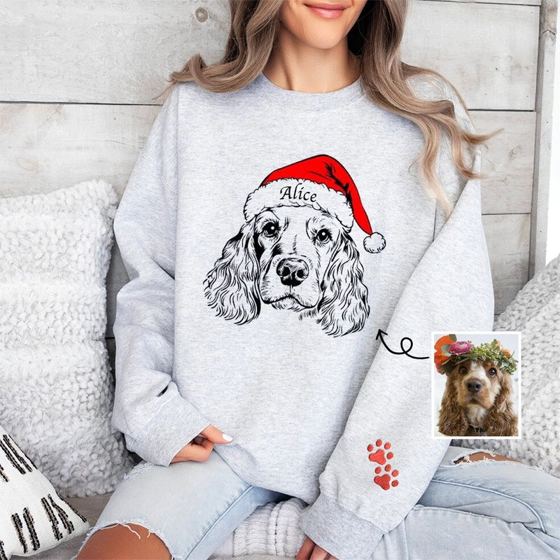 Custom Photo Christmas Sweatshirt
