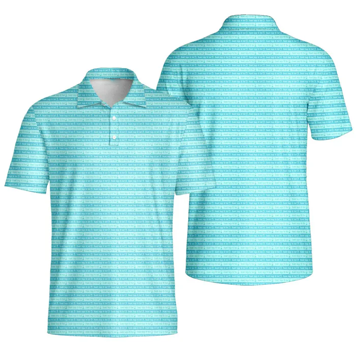 3d printed polo shirt short sleeve t-shirt for men