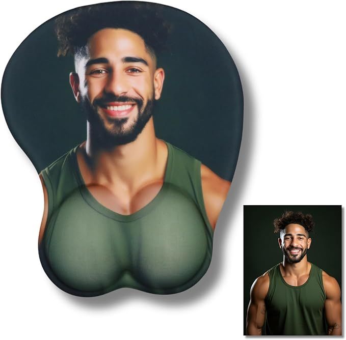 Custom personalized 3D mouse pad with armrests