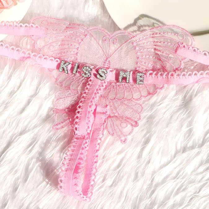 Customized Text Waist Chain Monogrammed Thong