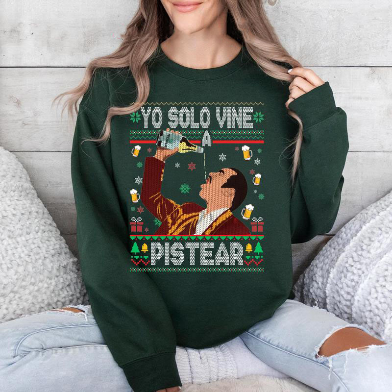 Christmas Sweatshirt – Funny Fiesta Drinking Holiday Pullover