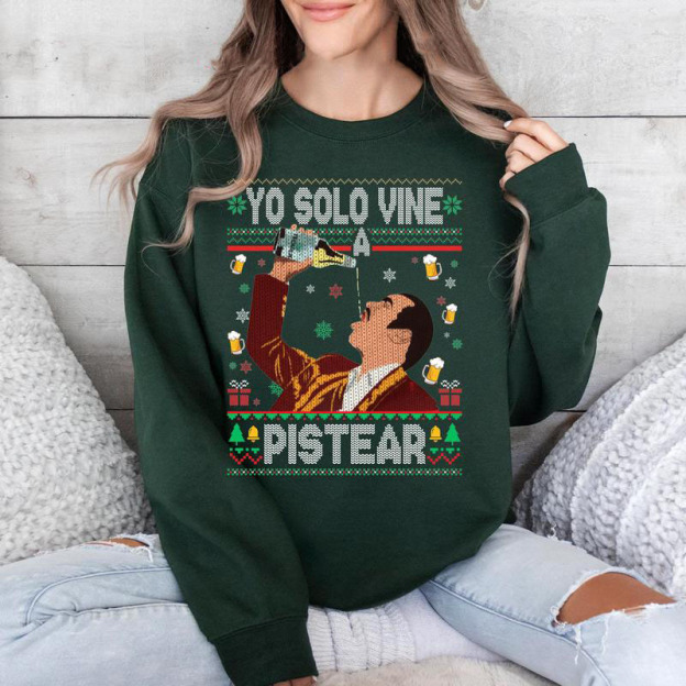 Christmas Sweatshirt – Funny Fiesta Drinking Holiday Pullover